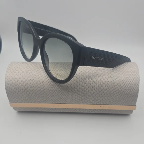 NWOT Jimmy Choo Sunglasses with Case and Branded Lens Cleaning Cloth NWOT Jimmy Choo Sunglasses with Case and Branded Lens  main image 3
